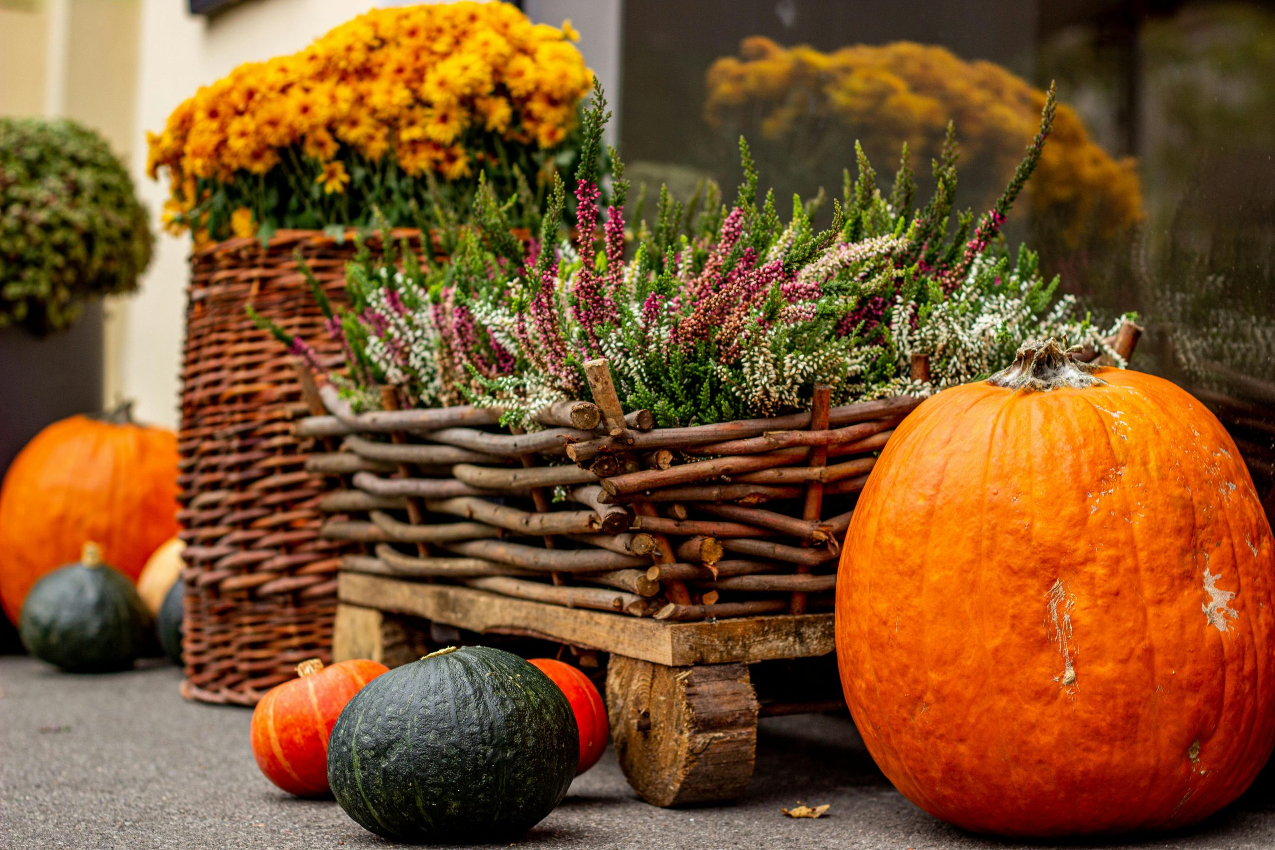 Fall exterior decorations